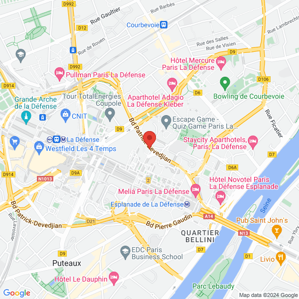 Courbevoie - Google map