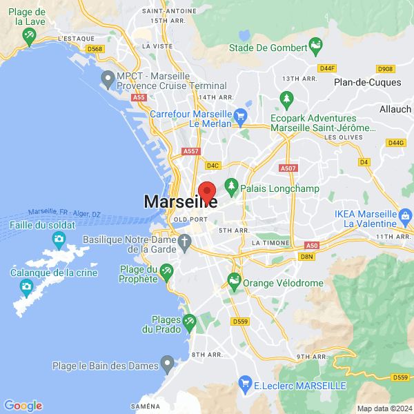 Marseille - Google map