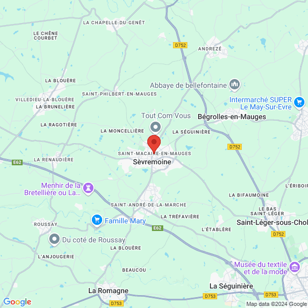 Sèvremoine - Google map